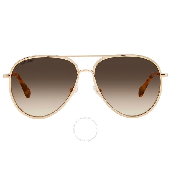 Jimmy Choo aviator sunglasses with sparkle rim. One month old, Bloomingdale’s. - Picture 3 of 4